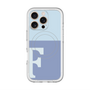 スリムプロテクションプレミアムケース with MagSafe［ オリジナル - initial two tone - F blue ］