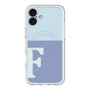 スリムプロテクションプレミアムケース with MagSafe［ オリジナル - initial two tone - F blue ］