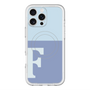 スリムプロテクションプレミアムケース with MagSafe［ オリジナル - initial two tone - F blue ］