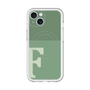 スリムプロテクションプレミアムケース with MagSafe［ オリジナル - initial two tone - F green ］