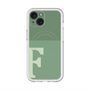 スリムプロテクションプレミアムケース with MagSafe［ オリジナル - initial two tone - F green ］