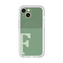 スリムプロテクションプレミアムケース with MagSafe［ オリジナル - initial two tone - F green ］