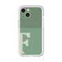 スリムプロテクションプレミアムケース with MagSafe［ オリジナル - initial two tone - F green ］