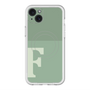 スリムプロテクションプレミアムケース with MagSafe［ オリジナル - initial two tone - F green ］