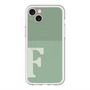スリムプロテクションプレミアムケース with MagSafe［ オリジナル - initial two tone - F green ］