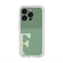スリムプロテクションプレミアムケース with MagSafe［ オリジナル - initial two tone - F green ］