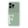 スリムプロテクションプレミアムケース with MagSafe［ オリジナル - initial two tone - F green ］