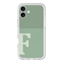 スリムプロテクションプレミアムケース with MagSafe［ オリジナル - initial two tone - F green ］