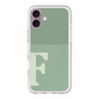 スリムプロテクションプレミアムケース with MagSafe［ オリジナル - initial two tone - F green ］