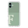 スリムプロテクションプレミアムケース with MagSafe［ オリジナル - initial two tone - F green ］