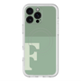 スリムプロテクションプレミアムケース with MagSafe［ オリジナル - initial two tone - F green ］