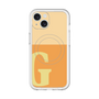 スリムプロテクションプレミアムケース with MagSafe［ オリジナル - initial two tone - G orange ］