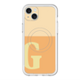 スリムプロテクションプレミアムケース with MagSafe［ オリジナル - initial two tone - G orange ］