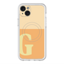 スリムプロテクションプレミアムケース with MagSafe［ オリジナル - initial two tone - G orange ］