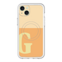 スリムプロテクションプレミアムケース with MagSafe［ オリジナル - initial two tone - G orange ］