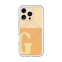 スリムプロテクションプレミアムケース with MagSafe［ オリジナル - initial two tone - G orange ］