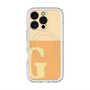 スリムプロテクションプレミアムケース with MagSafe［ オリジナル - initial two tone - G orange ］