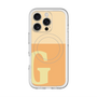 スリムプロテクションプレミアムケース with MagSafe［ オリジナル - initial two tone - G orange ］