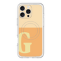 スリムプロテクションプレミアムケース with MagSafe［ オリジナル - initial two tone - G orange ］