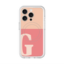 スリムプロテクションプレミアムケース with MagSafe［ オリジナル - initial two tone - G pink ］