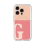 スリムプロテクションプレミアムケース with MagSafe［ オリジナル - initial two tone - G pink ］