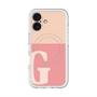 スリムプロテクションプレミアムケース with MagSafe［ オリジナル - initial two tone - G pink ］