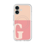 スリムプロテクションプレミアムケース with MagSafe［ オリジナル - initial two tone - G pink ］