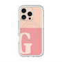 スリムプロテクションプレミアムケース with MagSafe［ オリジナル - initial two tone - G pink ］
