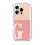 スリムプロテクションプレミアムケース with MagSafe［ オリジナル - initial two tone - G pink ］