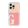 スリムプロテクションプレミアムケース with MagSafe［ オリジナル - initial two tone - G pink ］