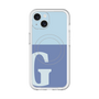 スリムプロテクションプレミアムケース with MagSafe［ オリジナル - initial two tone - G blue ］