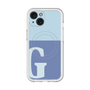 スリムプロテクションプレミアムケース with MagSafe［ オリジナル - initial two tone - G blue ］