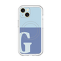 スリムプロテクションプレミアムケース with MagSafe［ オリジナル - initial two tone - G blue ］