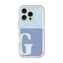 スリムプロテクションプレミアムケース with MagSafe［ オリジナル - initial two tone - G blue ］