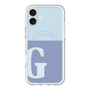 スリムプロテクションプレミアムケース with MagSafe［ オリジナル - initial two tone - G blue ］