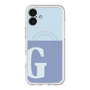 スリムプロテクションプレミアムケース with MagSafe［ オリジナル - initial two tone - G blue ］