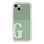 スリムプロテクションプレミアムケース with MagSafe［ オリジナル - initial two tone - G green ］