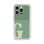 スリムプロテクションプレミアムケース with MagSafe［ オリジナル - initial two tone - G green ］