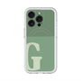 スリムプロテクションプレミアムケース with MagSafe［ オリジナル - initial two tone - G green ］