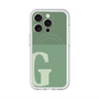 スリムプロテクションプレミアムケース with MagSafe［ オリジナル - initial two tone - G green ］