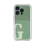 スリムプロテクションプレミアムケース with MagSafe［ オリジナル - initial two tone - G green ］