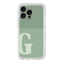 スリムプロテクションプレミアムケース with MagSafe［ オリジナル - initial two tone - G green ］