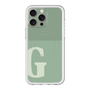 スリムプロテクションプレミアムケース with MagSafe［ オリジナル - initial two tone - G green ］