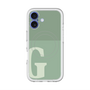 スリムプロテクションプレミアムケース with MagSafe［ オリジナル - initial two tone - G green ］
