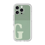 スリムプロテクションプレミアムケース with MagSafe［ オリジナル - initial two tone - G green ］