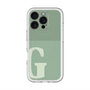 スリムプロテクションプレミアムケース with MagSafe［ オリジナル - initial two tone - G green ］