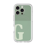 スリムプロテクションプレミアムケース with MagSafe［ オリジナル - initial two tone - G green ］