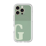スリムプロテクションプレミアムケース with MagSafe［ オリジナル - initial two tone - G green ］