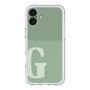スリムプロテクションプレミアムケース with MagSafe［ オリジナル - initial two tone - G green ］