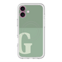 スリムプロテクションプレミアムケース with MagSafe［ オリジナル - initial two tone - G green ］